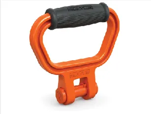 Orange comfort-grip handle with locking peg