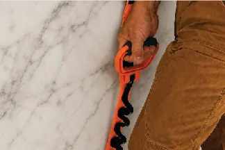 Carrying a stone countertop